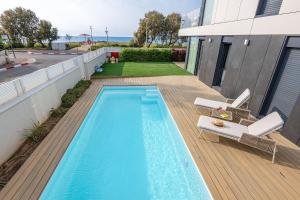 Swimmingpoolen hos eller tæt på Myk Beach