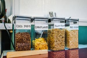 a group of glass jars filled with different types of food at Blackpool Lodge in Blackpool +22 photos