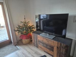 TV a/nebo společenská místnost v ubytování Ferien - und Monteurwohnung Stender im Sauerland + 3 fotografie