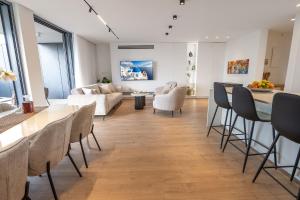 Et opholdsområde på Myk Beach