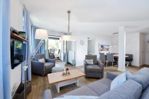 Posezení v ubytování Ferienwohnung Sonnensegler