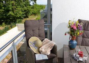 Balkón nebo terasa v ubytování Ferienwohnung Sonnensegler