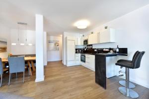 Kuchyň nebo kuchyňský kout v ubytování Ferienwohnung Sonnensegler