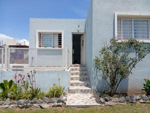 Bygningen som feriehuset ligger i