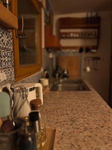 Køkken eller tekøkken på Chaloupka v lese u Kutné Hory