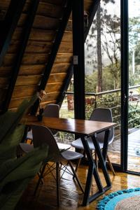 En balkon eller terrasse på Chalet Tutti