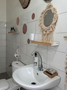 Koupelna v ubytování Maison Diop