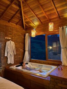 Et badeværelse på Recanto João de barro