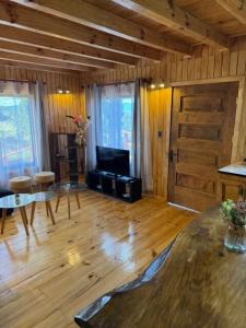 TV/trung tâm giải trí tại Cabaña Lago Ranco