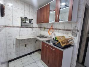 Kuchyň nebo kuchyňský kout v ubytování El Chalet del Gato, apartamento 1