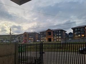 Bygningen som feriehuset ligger i