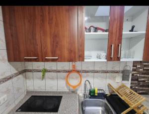 Kuchyň nebo kuchyňský kout v ubytování El Chalet del Gato, apartamento 1