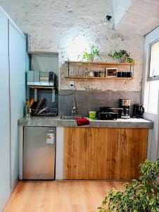 Nhà bếp/bếp nhỏ tại Central Apart Hotel