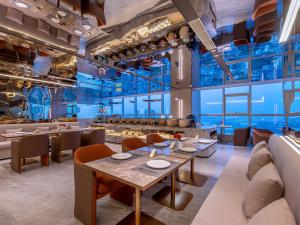 Khu vực ghế ngồi tại Orange Crystal Hotel Nanjing Drum Tower