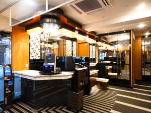 En restaurant eller et andet spisested på APA Hotel Osaka Tanimachi 4chome Ekimae Kita