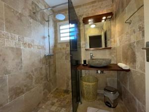 Et badeværelse på T3 Hevi - 68m2 avec terrasse extérieure et piscine commune - La Saline-les-Bains + 13 billeder