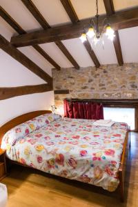 Giường trong phòng chung tại Errotazar apartamento M +17 ảnh