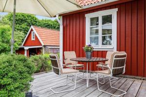 Bygningen som feriehuset ligger i