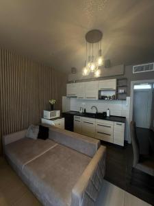 Køkken eller tekøkken på LUX CENTRAL APARTMAN WITH FRee PRIVATE PARKING