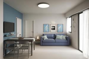 Khu vực ghế ngồi tại Palms Beach Pesaro Residence