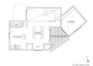 a drawing of a floor plan of a house at Shiki - Hakone- in Hakone
