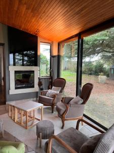 Posezení v ubytování Demeure de Malaville