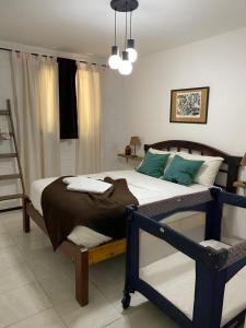 En eller flere senge i et værelse på Casita campestre