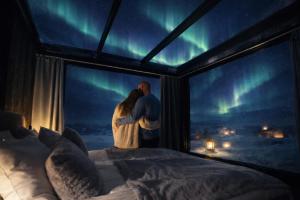 Khách lưu trú tại Aurora Igloo Village Ylläs Nox Suite - Hot Tub