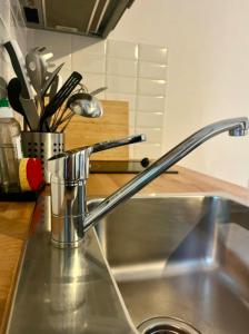 Køkken eller tekøkken på Escapade à Lion sur Mer-Plages du Débarquement