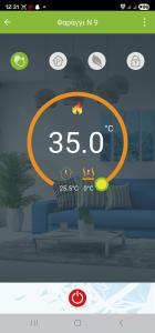 una schermata di un cruscotto di un'auto con tachimetro di Zachlorou a Kalavrita