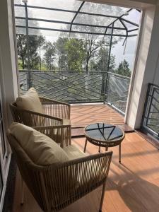 En balkon eller terrasse på Memories at The Blue Mountains