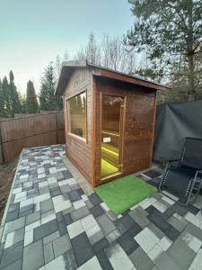 Patio nebo venkovní prostory v ubytování Panorámaház Bükkszék