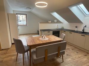 Nhà bếp/bếp nhỏ tại Penzion Bistár