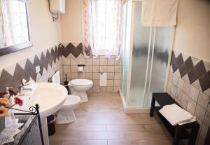 Koupelna v ubytování B&B Colle Cucchiara