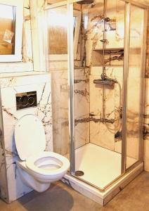 un bagno con wc e doccia di Bahnhofstrasse a Klagenfurt