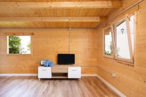 TV a/nebo společenská místnost v ubytování Live La Caleta Villa Clavijo