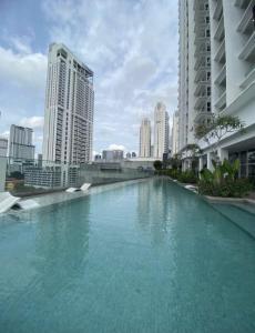 Udsigt til Kuala Lumpur eller udsigt til byen taget fra lejligheden