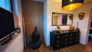 TV a/nebo společenská místnost v ubytování Haus Bootsmann