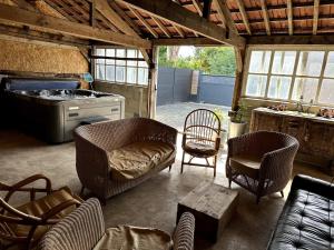 Et opholdsområde på Eco-gîte La Charmante Des Vallons