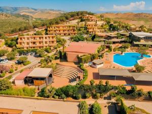 an aerial view of a resort with a swimming pool at Aura Club Porto Rhoca in Squillace
