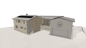 a rendering of a building with a workshop at JONI Apartments Berwang in Berwang