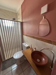 Et badeværelse på Suites Premium Jacarey, Fortaleza