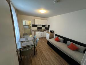 Køkken eller tekøkken på Wohnung in Sankt Englmar Nr 415