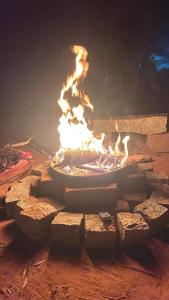 Grillfaciliteterne i villaen som gæsterne kan bruge