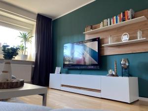 Et tv og/eller underholdning på Ferienwohnungen bei der Purpurbuche