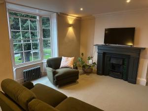 un salon avec un canapé et une cheminée dans l'établissement Number 86, à Marlborough 12 autres photos