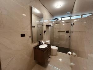 Et badeværelse på Hotel Casa Volga