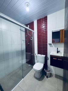 Koupelna v ubytování POUSADA DO MILAGRE SAO FRANCISCO DO SUL sc