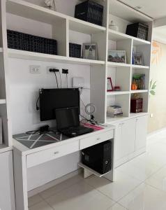 Køkken eller tekøkken på Habitación privada con baño para 2