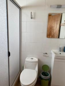 Et badeværelse på Cabañas alto de coñaripe + 15 billeder